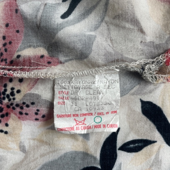 Vintage Flower Shirt 80s - Picture 4 of 5